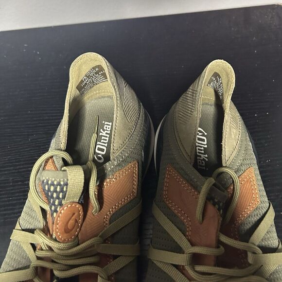 Olukai Mio Li Mens Size 11.5 Green Mesh Shoes Sneakers Lace Up - Picture 2 of 11